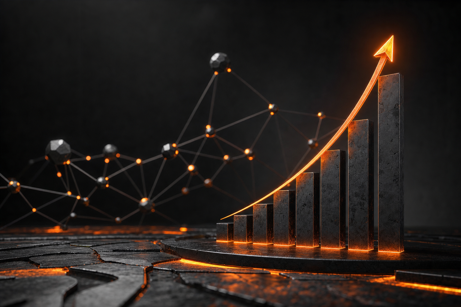 Abstract performance analytics visual
